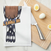 Linge De Cuisine Illustration d'oiseau huppé d'Eurasie (Quart Plié)