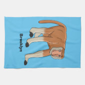 Linge De Cuisine Illustration drôle de singe proboscis (Horizontal)