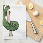 Linge De Cuisine Illustration du caméléon de Jackson (Quart Plié)