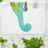 Linge De Cuisine Illustration du caméléon de Jackson (Plié)