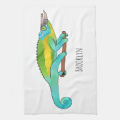 Linge De Cuisine Illustration du caméléon de Jackson (Vertical)