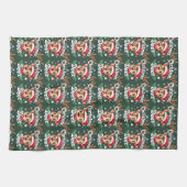 Linge De Cuisine Illustration du cerf de Noël mignon (Horizontal)