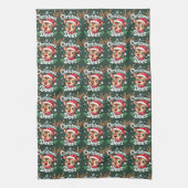 Linge De Cuisine Illustration du cerf de Noël mignon (Vertical)