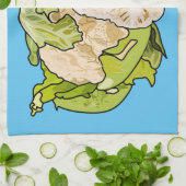 Linge De Cuisine Illustration du chou-fleur (Plié)