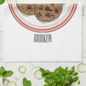 Linge De Cuisine Illustration du cookie de puce à chocolat (Plié)