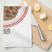 Linge De Cuisine Illustration du cookie de puce à chocolat (Quart Plié)