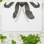 Linge De Cuisine Illustration du crabe de coco (Plié)