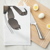 Linge De Cuisine Illustration du crabe de coco (Quart Plié)