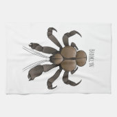 Linge De Cuisine Illustration du crabe de coco (Horizontal)