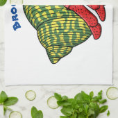 Linge De Cuisine Illustration du crabe mignon (Plié)