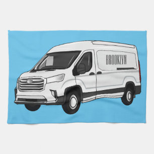 Linge De Cuisine Illustration du fourgon de livraison
