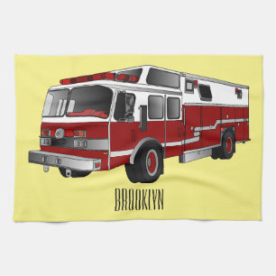 Linge De Cuisine Illustration du moteur à incendie