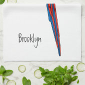 Linge De Cuisine Illustration du perroquet de macaw Scarlet (Plié)