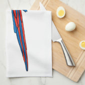 Linge De Cuisine Illustration du perroquet de macaw Scarlet (Quart Plié)