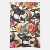 Linge De Cuisine Illustration du Terrier de Boston (Vertical)