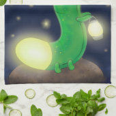 Linge De Cuisine Illustration du ver vert mou (Plié)