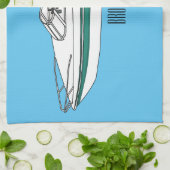 Linge De Cuisine Illustration d'un bateau à moteur (Plié)