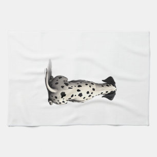 Linge De Cuisine Illustration d'un chien dalmatien vintage vu de de