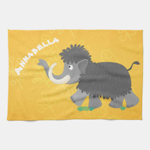 Linge De Cuisine Illustration d'un mammouth laineux mou