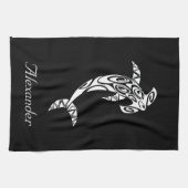 Linge De Cuisine Illustration d'un requin-marteau tribal (Horizontal)