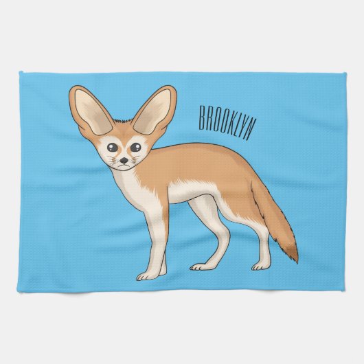 Linge De Cuisine Illustration Fennec fox (Horizontal)