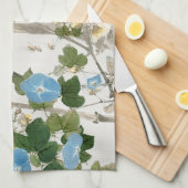 Linge De Cuisine Illustration Fleurs vintages (Quart Plié)