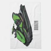 Linge De Cuisine Illustration Jet ski (Vertical)