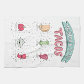Linge De Cuisine Illustration mignonne de taco (Horizontal)