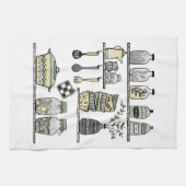 Linge De Cuisine Illustration moderne Boho Farmhouse Kitchen Shelf (Horizontal)