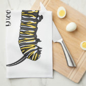 Linge De Cuisine Illustration Monarch caterpillar (Quart Plié)
