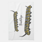 Linge De Cuisine Illustration Monarch caterpillar (Vertical)