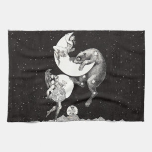 Linge De Cuisine Illustration nocturne du dieu de l'univers ciel lu