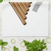 Linge De Cuisine Illustration Pan flûte / panpipes (Plié)