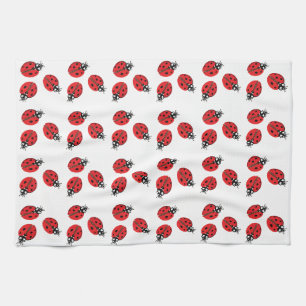 Linge De Cuisine Illustration Red Lady Bug