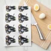 Linge De Cuisine Illustration rétrospective de l'éléphant Pop Art (Quart Plié)