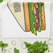 Linge De Cuisine Illustration Sandwich (Plié)