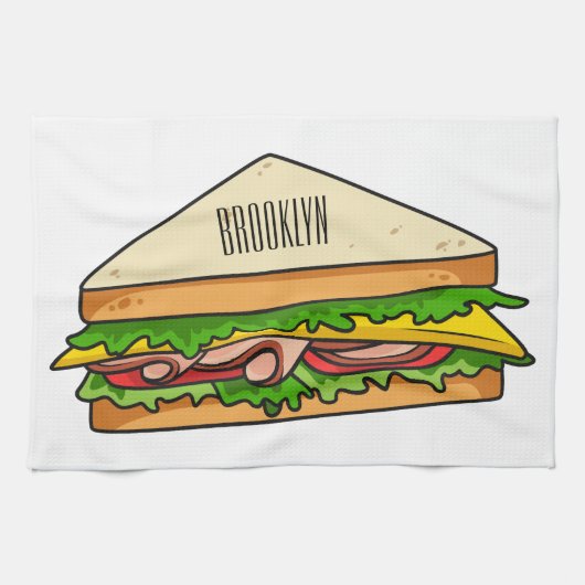 Linge De Cuisine Illustration Sandwich (Horizontal)
