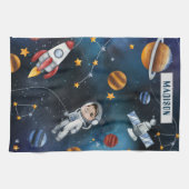 Linge De Cuisine Illustration spatiale et homme spatial (Horizontal)
