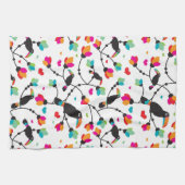 Linge De Cuisine illustration tropicale d'oiseau mignon de toucan (Horizontal)