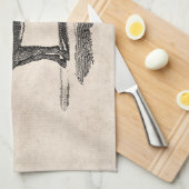 Linge De Cuisine Illustration vintage d'âne - ânes 1800's (Quart Plié)