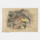 Linge De Cuisine Illustration vintage de Nuthatch (Horizontal)