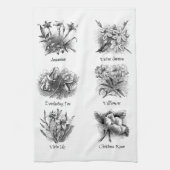 Linge De Cuisine Illustrations botaniques (Vertical)