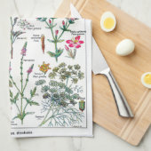 Linge De Cuisine Illustrations botaniques (Quart Plié)