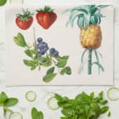 Linge De Cuisine Illustrations de fruits vintage (Plié)