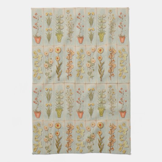 Linge De Cuisine Illustrations de Plante vintage (Vertical)