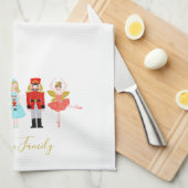 Linge De Cuisine Illustrations des personnages de noisette de Noël (Quart Plié)