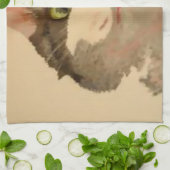 Linge De Cuisine I'm All Ears : Calico Cat Portrait (Plié)