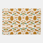 Linge De Cuisine Image à motif représentant divers pains (Horizontal)