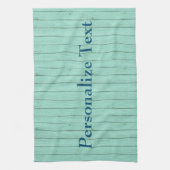 Linge De Cuisine Image bleue du bois Personnaliser (Vertical)