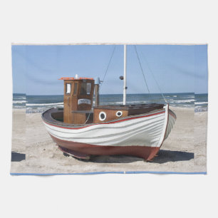 Linge De Cuisine Image de bateau de pêche